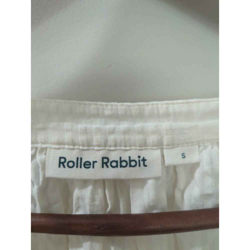 Roller Rabbit Embroidered Floral Boho Top - Picture 4 of 8